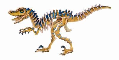 3-D Puzzler Velociraptor