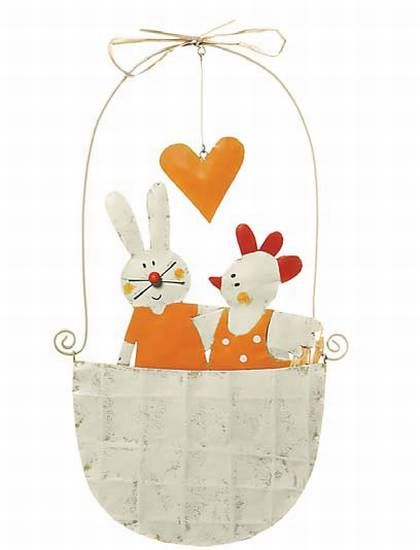 Anhänger Hase und Huhn