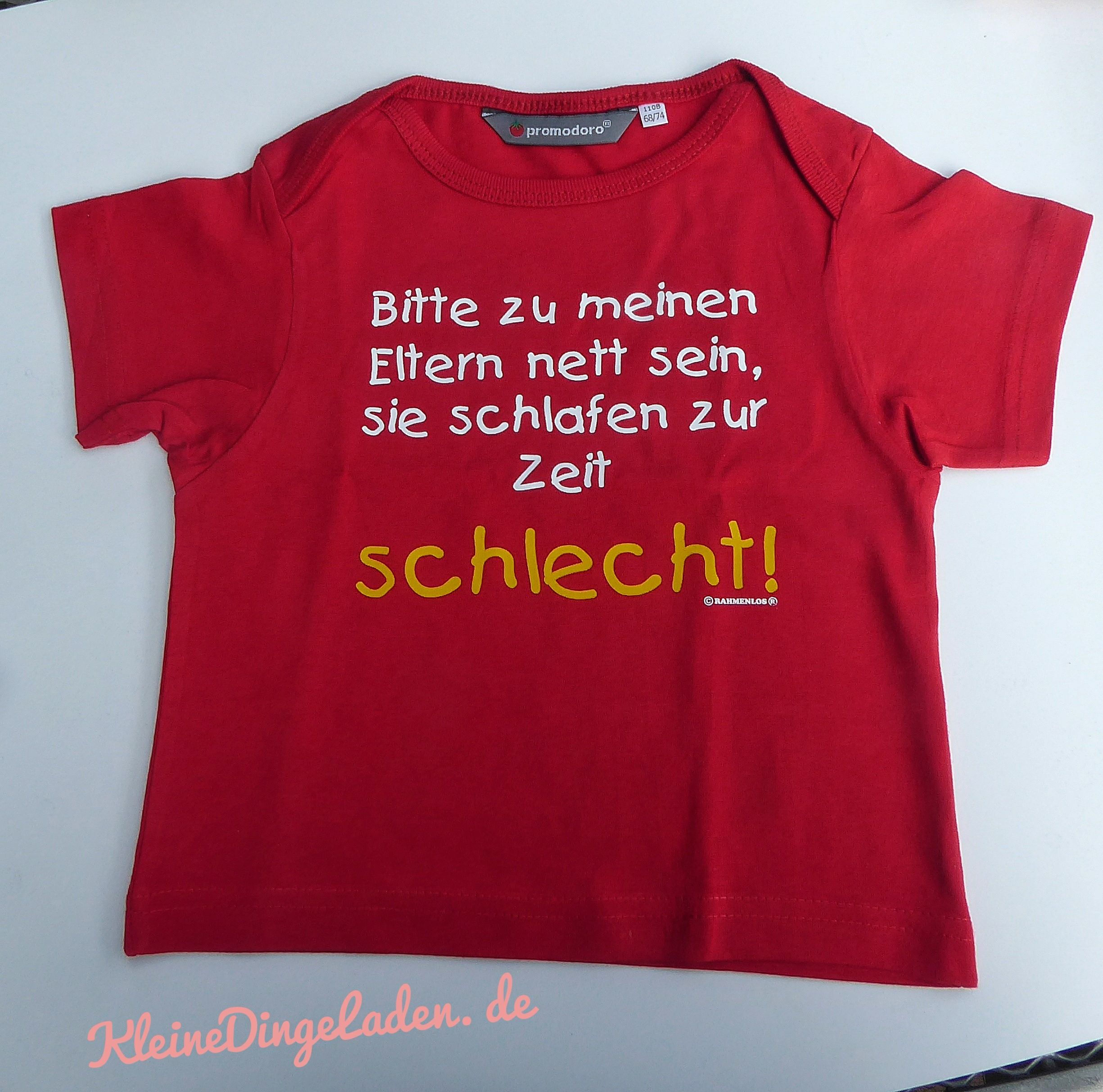 Babyshirt Bitte nett sein 68-74
