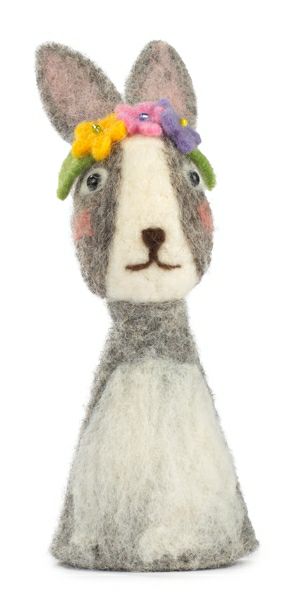 Filz Eierwärmer Fräulein Hase