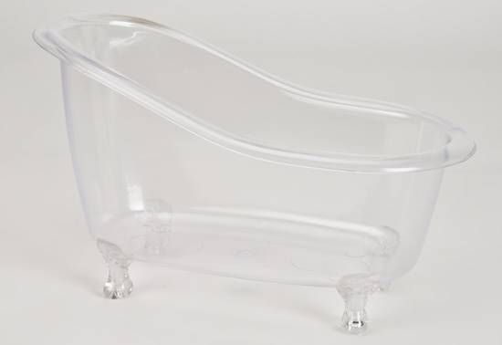 Badewanne transparent groß