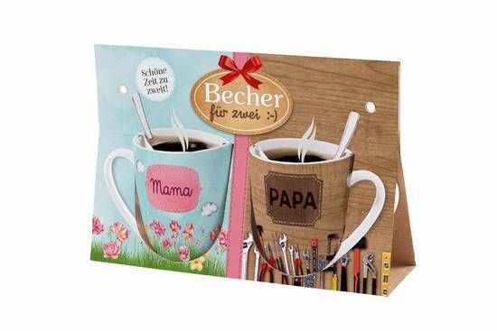 Becher für 2 Mama und Papa