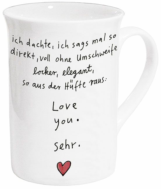 Becher Love you sehr