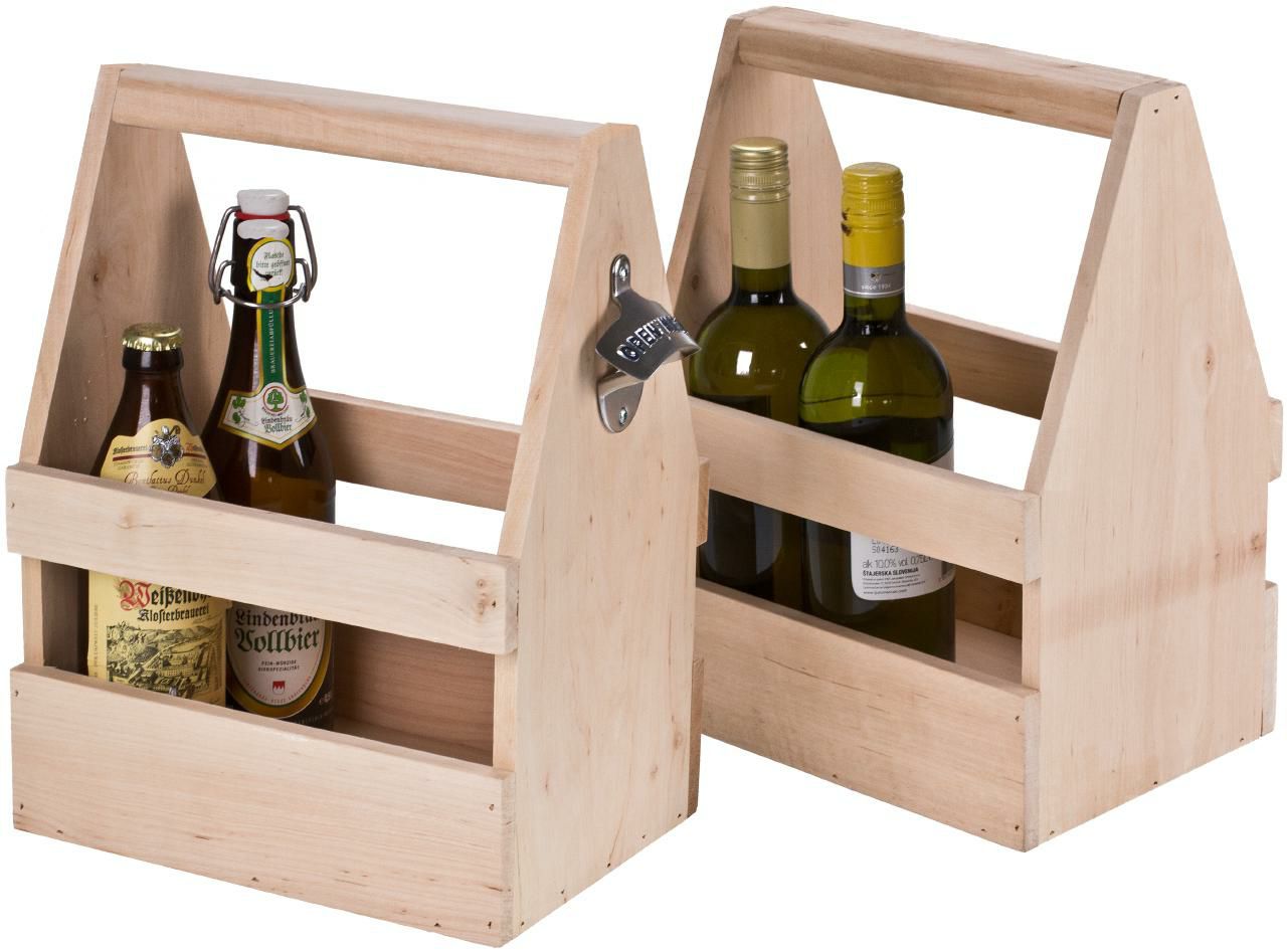 Holz Weinträger Erle massiv