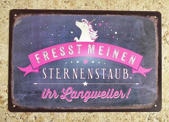 Blechschild Sternenstaub