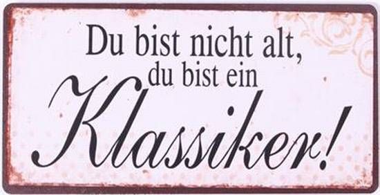 Blechschild-Magnet Du bist nicht alt
