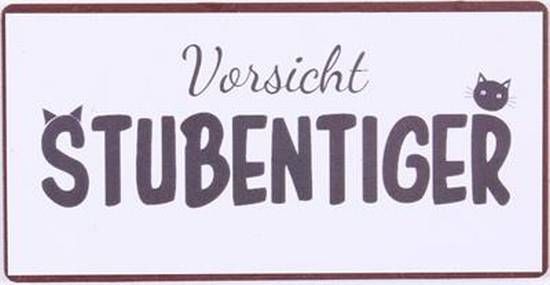 Blechschild-Magnet Stubentiger