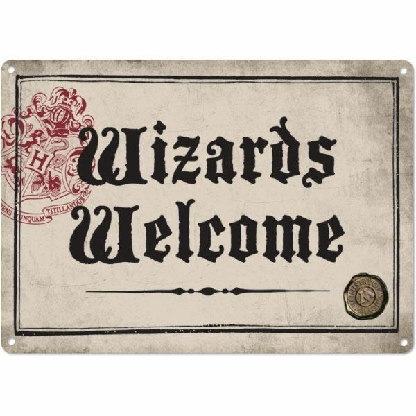 Blechschild Wizards Welcome