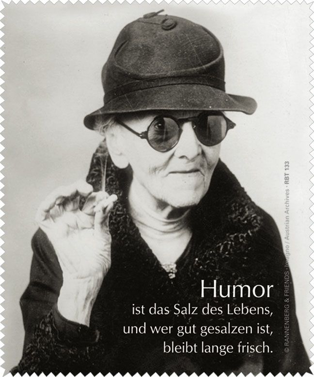 Brillenputztuch Humor ist das Salz