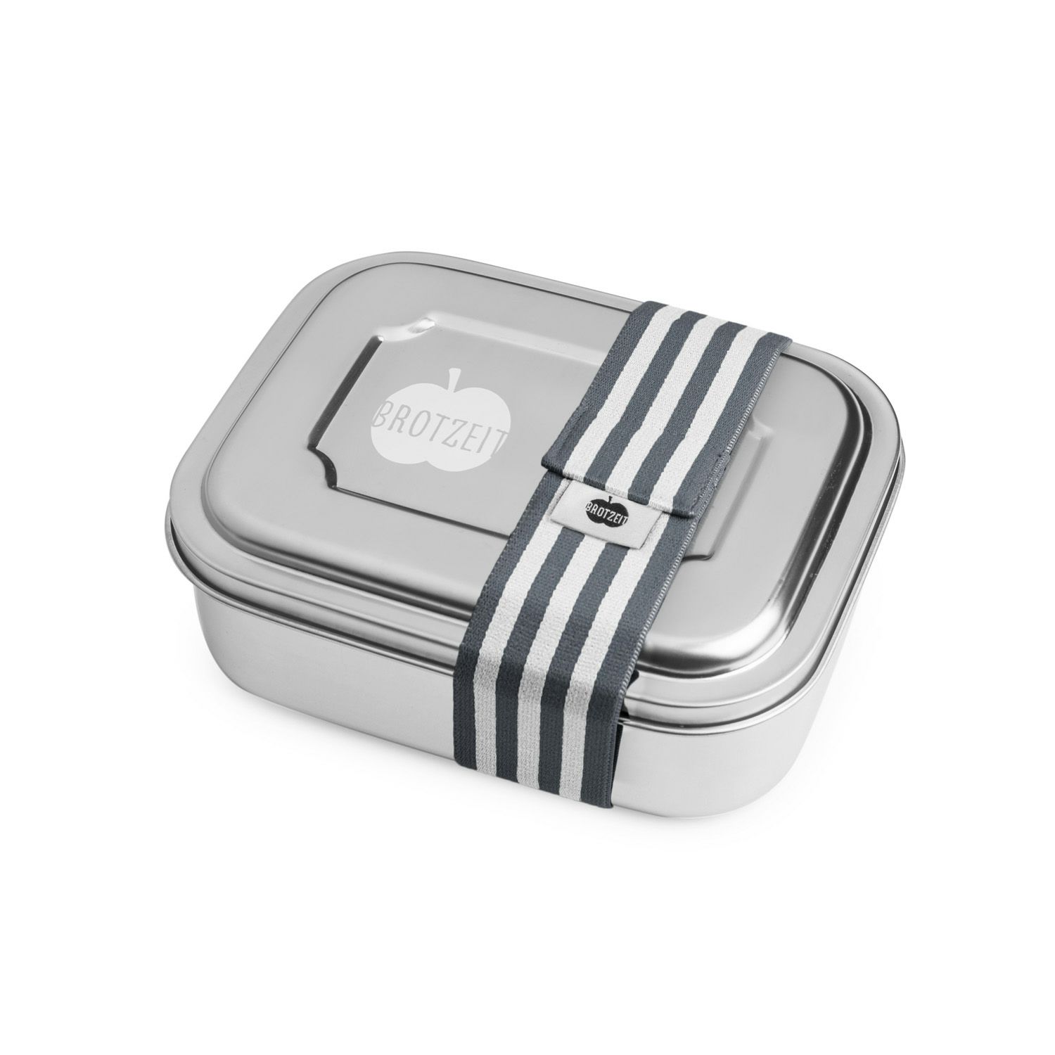 Brotzeit Zweier Lunchbox Streifen grau