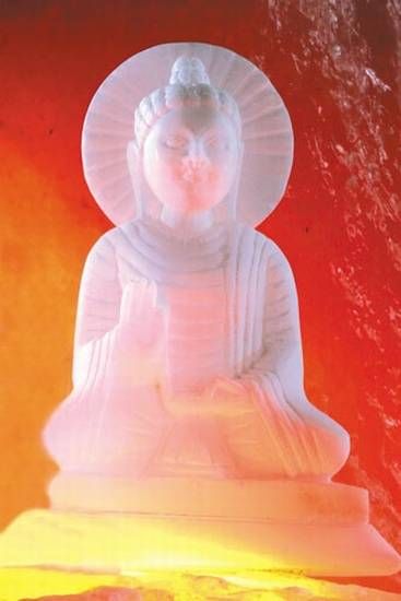 Alabaster Buddha Amoghasiddhi