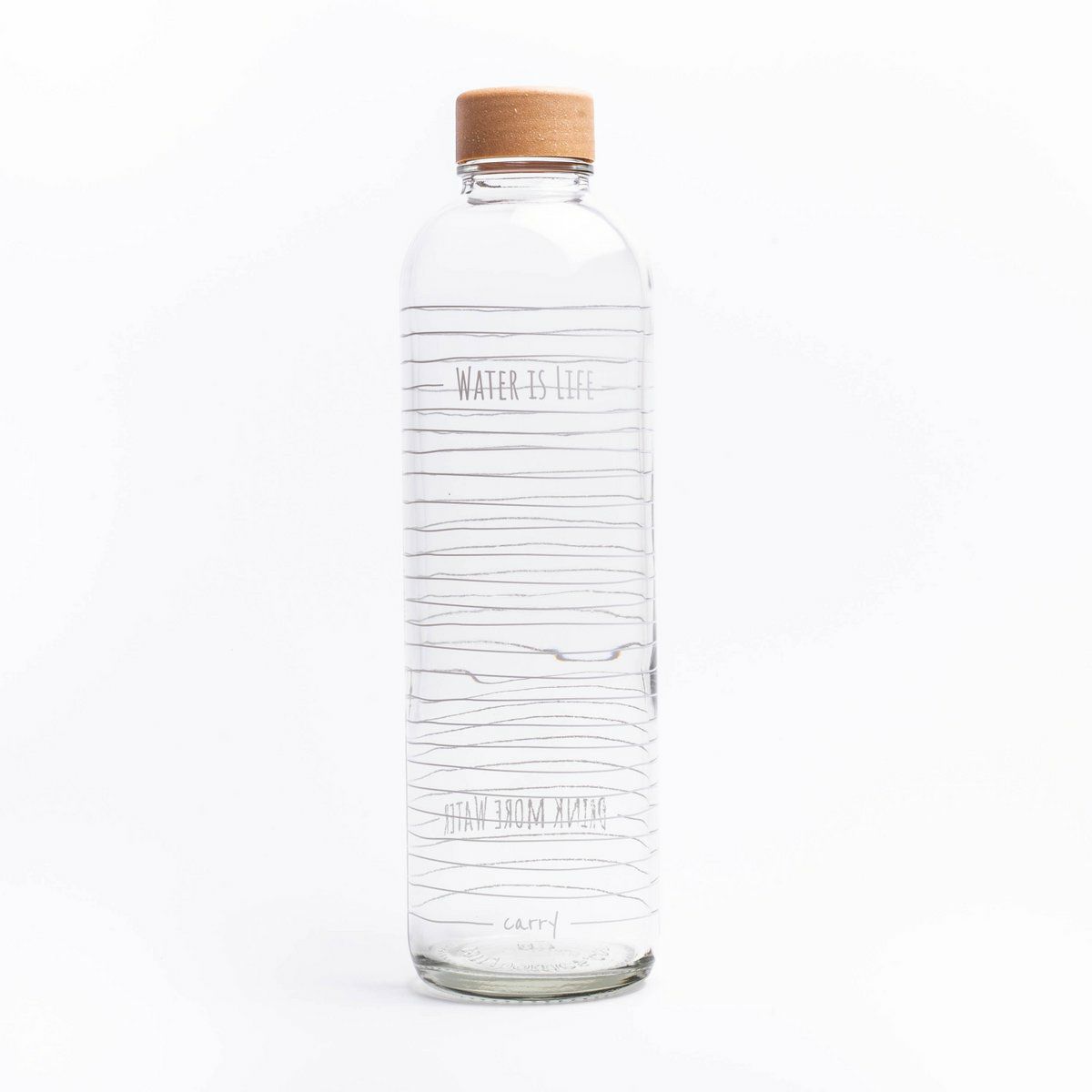 Carry Glastrinkflasche Water is life 1,0l