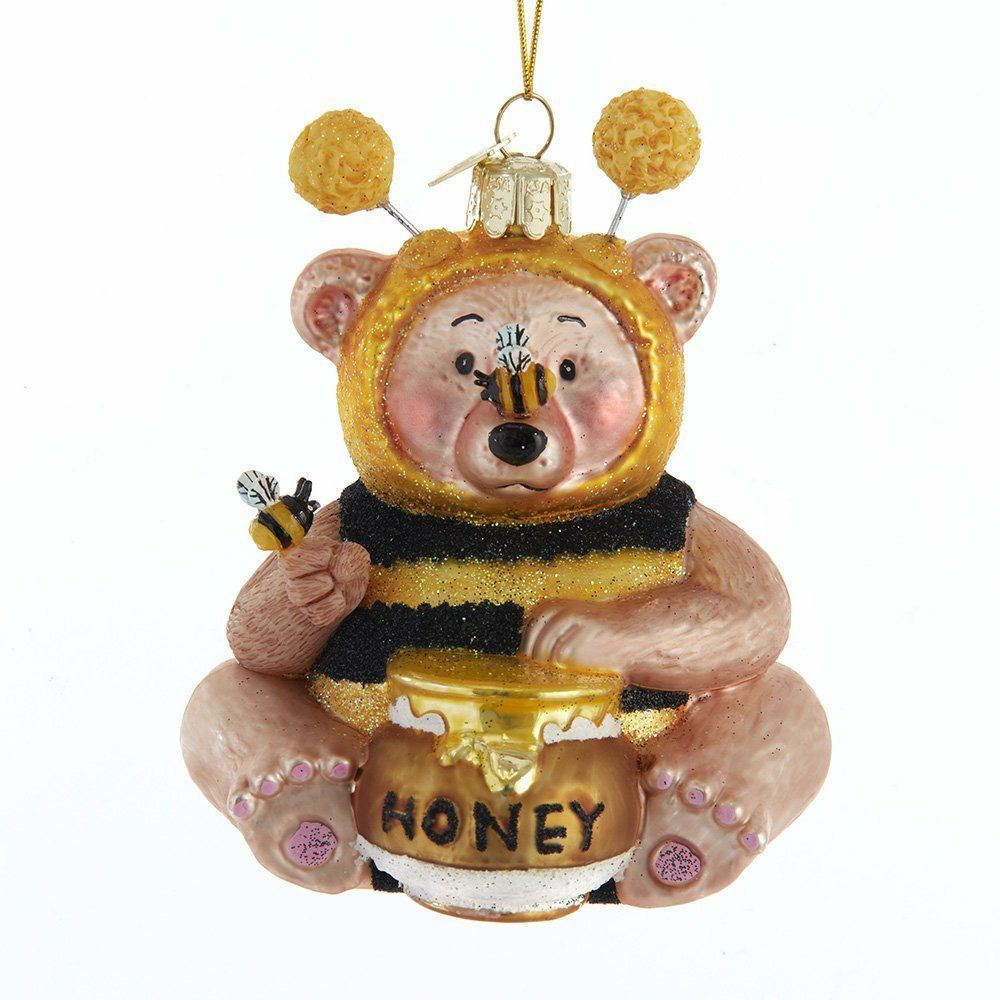 Christbaumschmuck Bär mit Bienen
