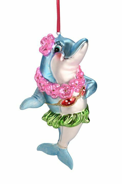 Hänger Delfin  Hula mit Blumenkette