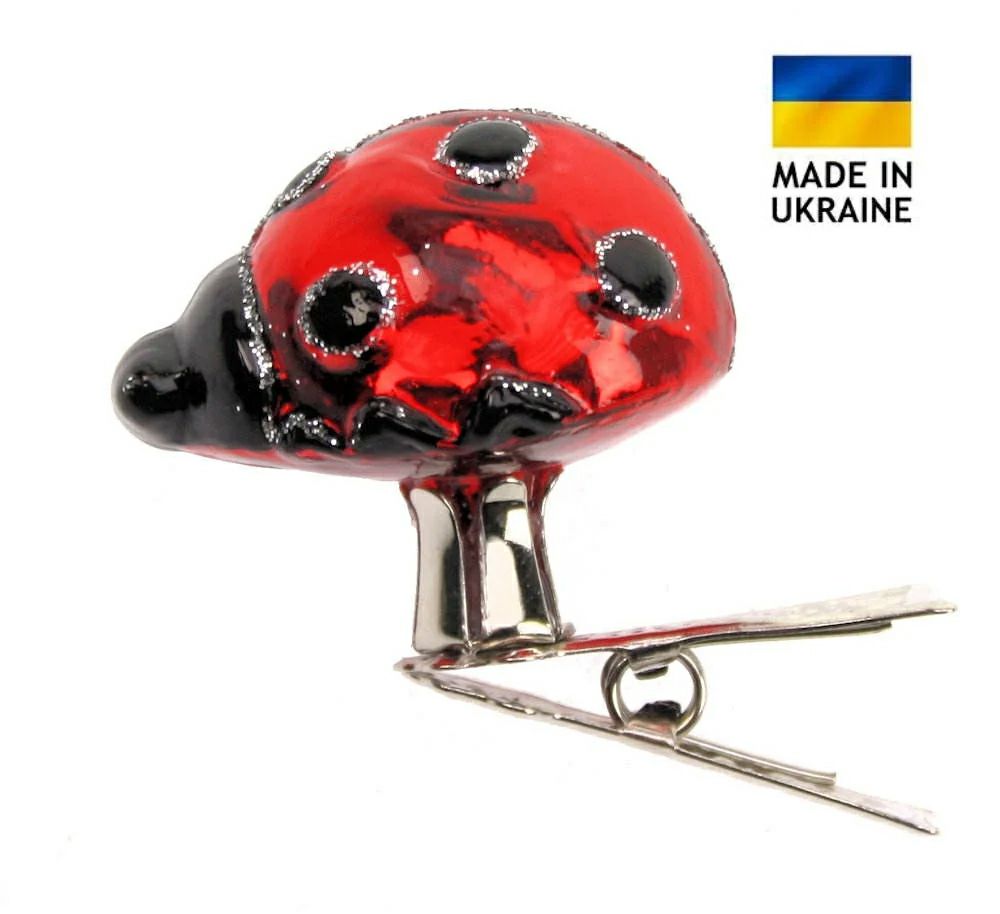Clip Marienkäfer aus Glas