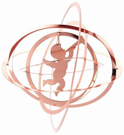 Cosmic, 3D-Hänger Engel, kupfer, L