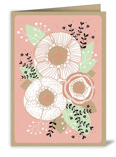 Doppelkarte Bouquet