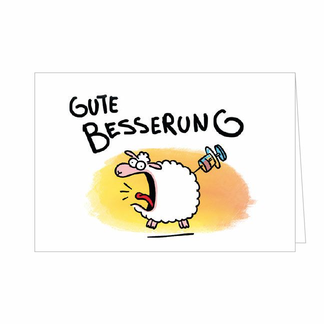Doppelkarte Gute Besserung