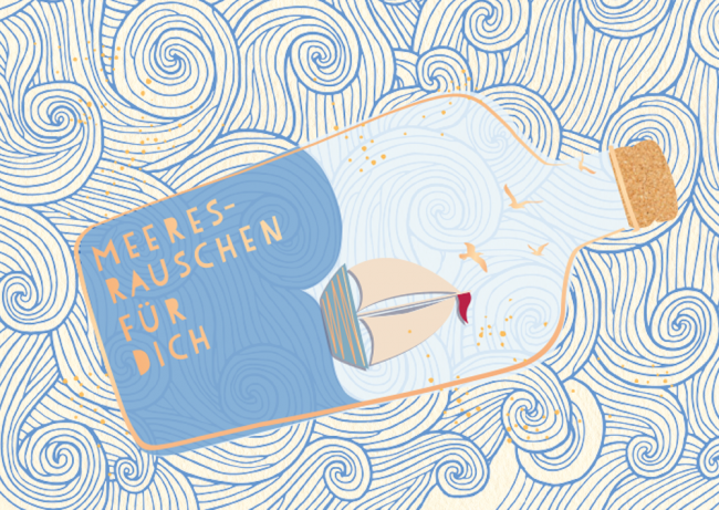 Doppelkarte Meeresrauschen