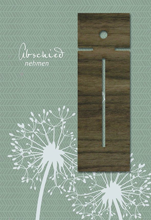Trauerkarte Abschied nehmen
