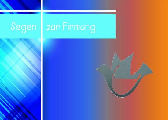 Segen zur Firmung mit Lesezeichen