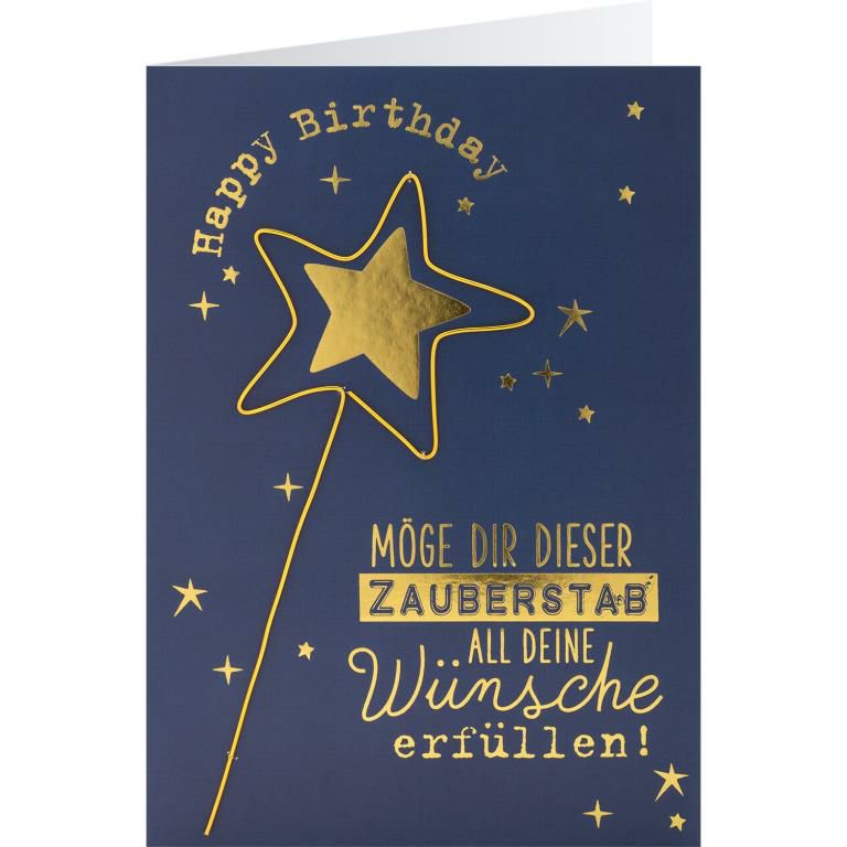 DrahtArtCard Zauberstab