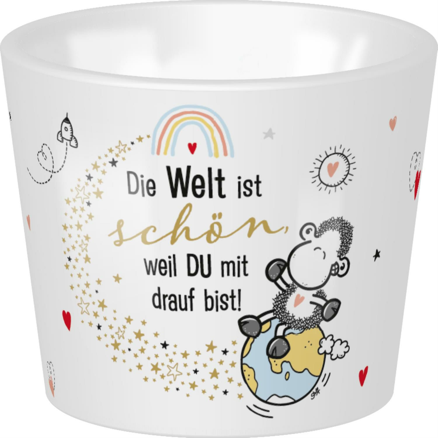 Eierbecher Die Welt ist schön