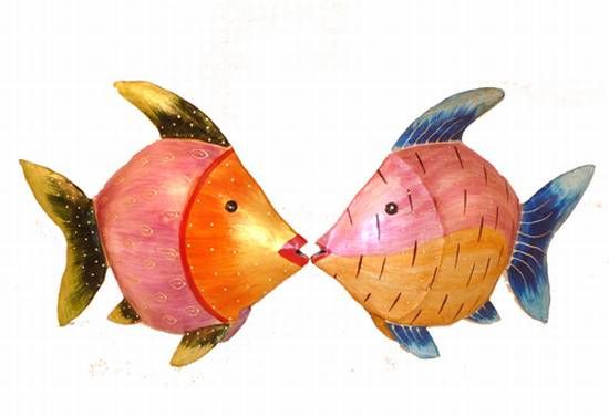 Fair Trade Fisch blaue Schwanzflosse