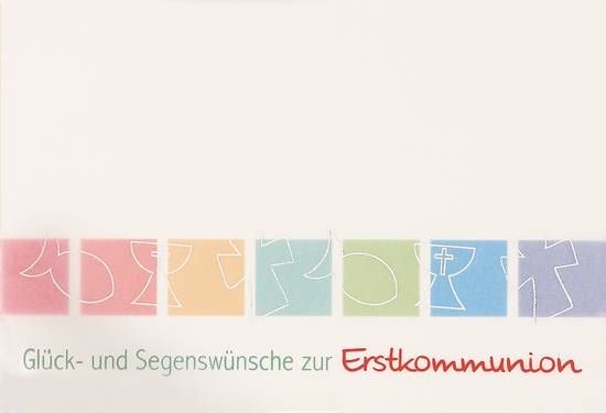 Glückwunschkarte zur Erstkommunion