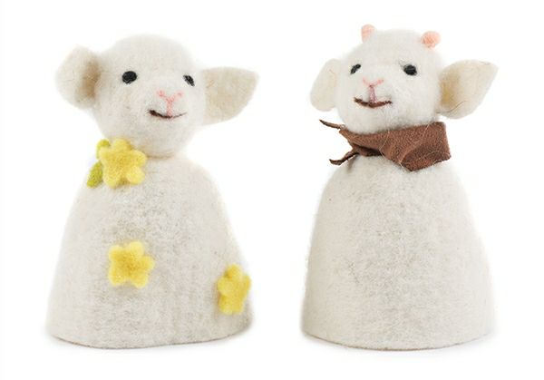 Filz-Eierwärmer Schäfchen-Set