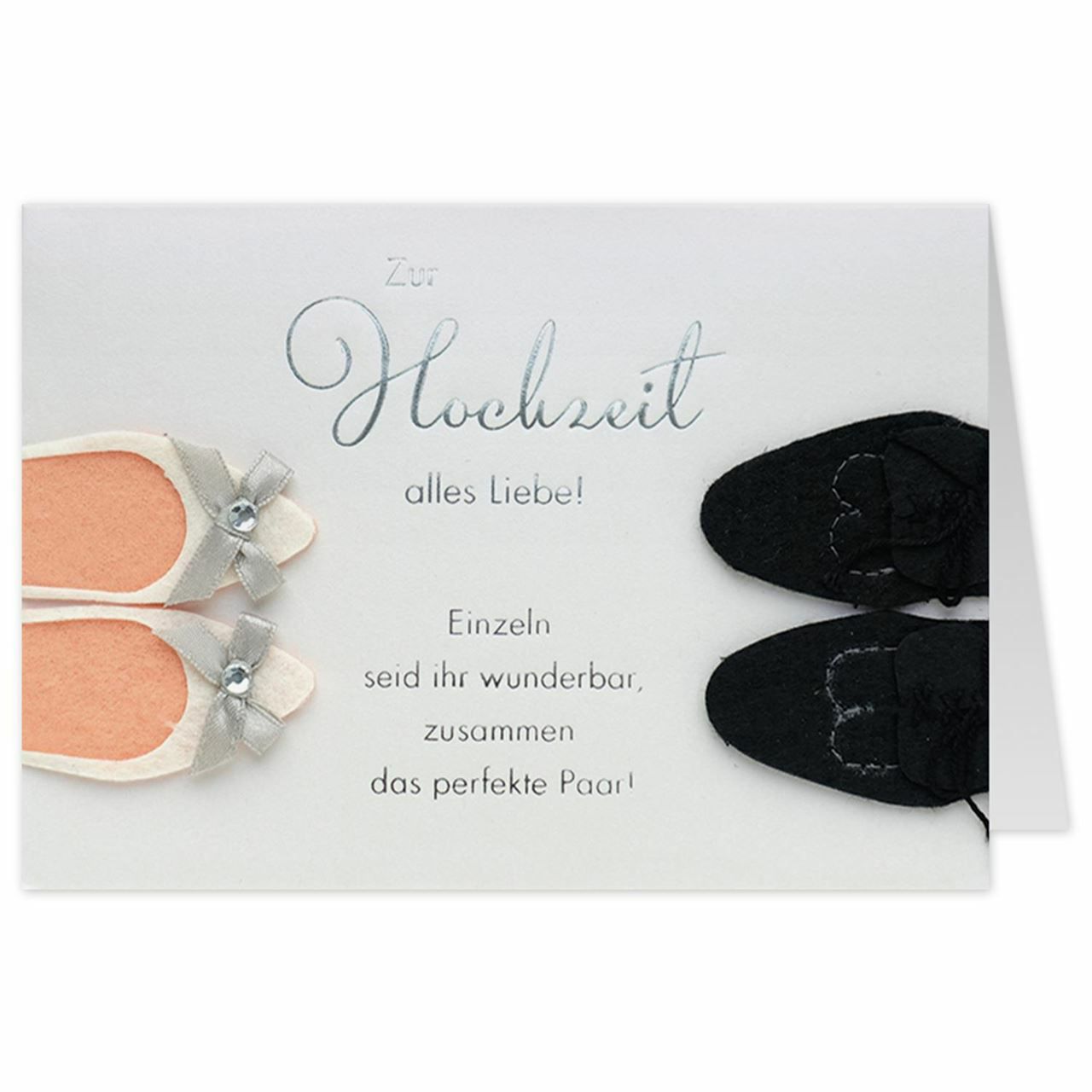 Filzkarte Das perfekte Paar