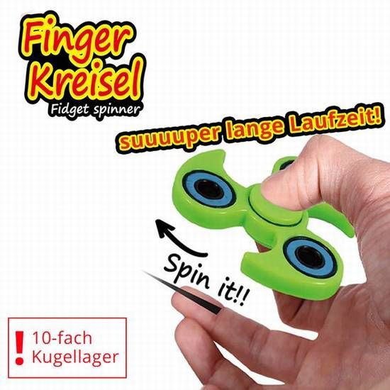  Finger Kreisel Deluxe sortiert