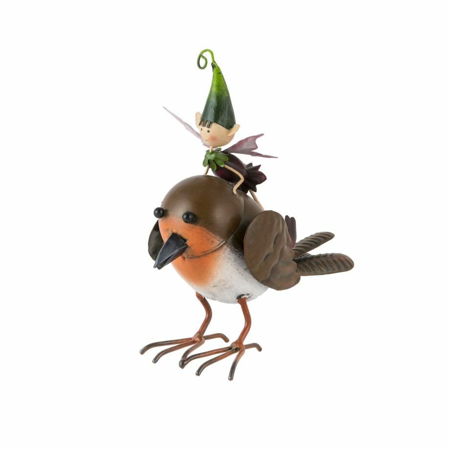 Gartendekoration Pete auf Rotkelchen