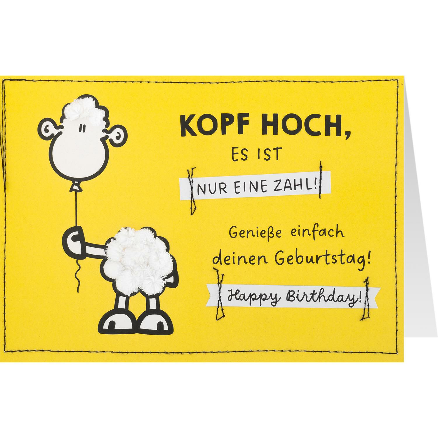 Handmade Grußkarte Kopf hoch