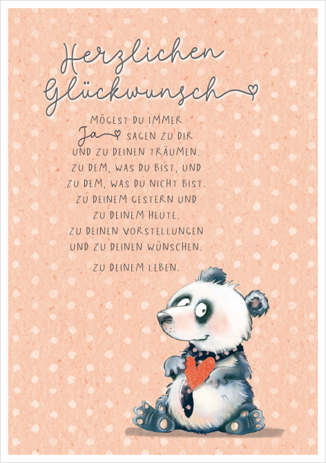 Grußkarte Ja sagen zu Dir