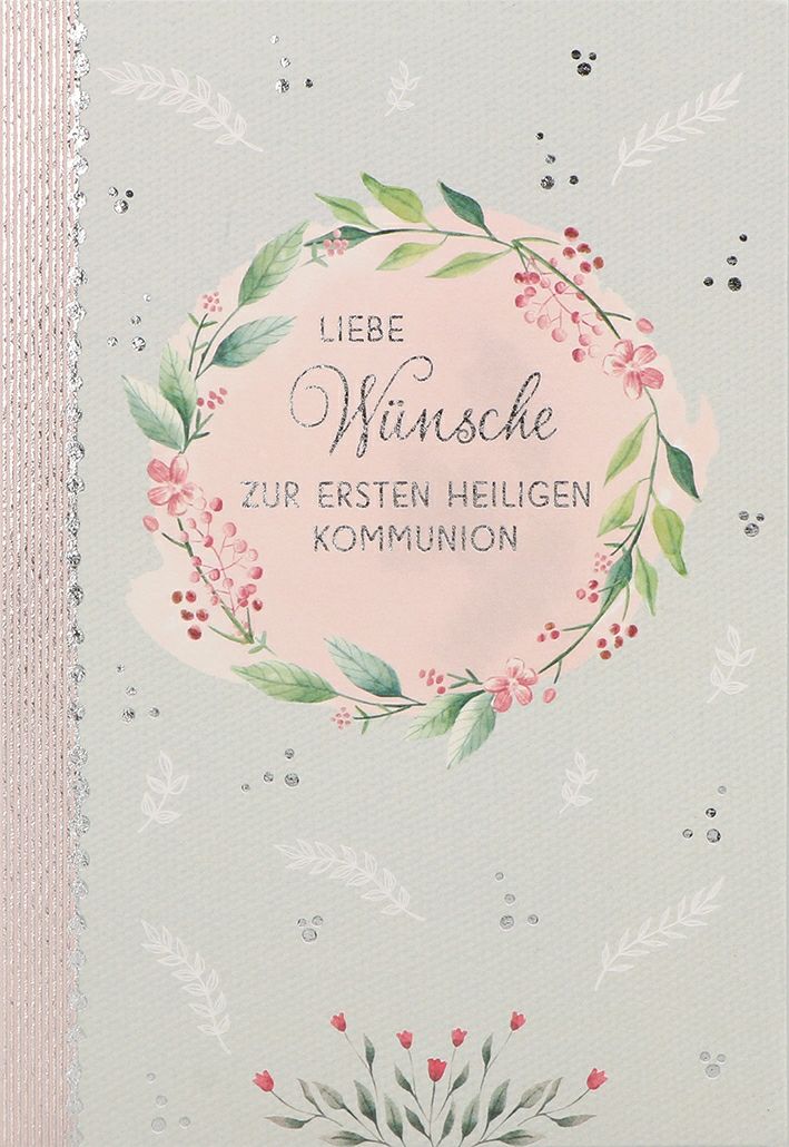 Geldgeschenkkarte Liebe Wünsche Erstkommunion