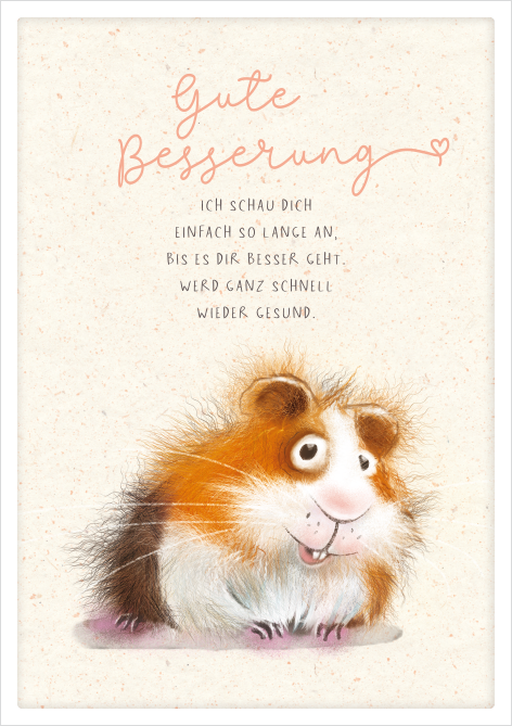 Genesungskarte Meerschweinchen