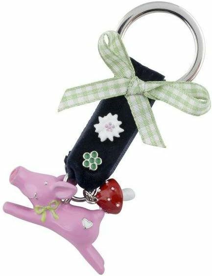 Schlüsselanhänger Glücksschweinchen mit Pilz