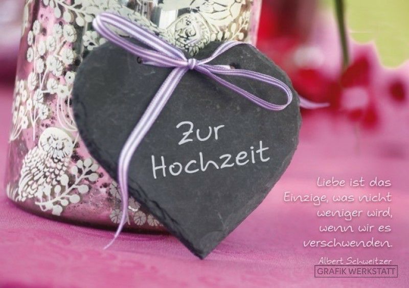 Glückwunschkarte zur Hochzeit