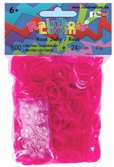 Rainbow Loom® Gummibänder Rose Jelly