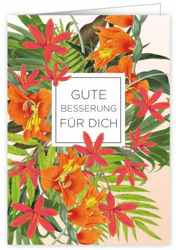 Doppelkarte Gute Besserung für dich