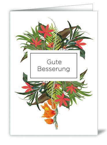 Karte Gute Besserung Botanic Bliss
