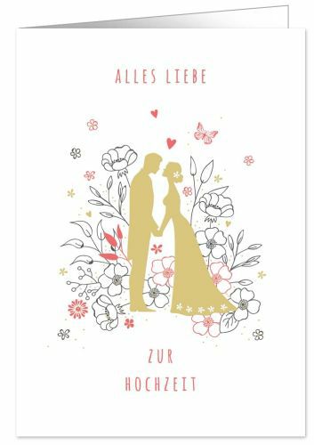 Hochzeitskarte Alles Liebe
