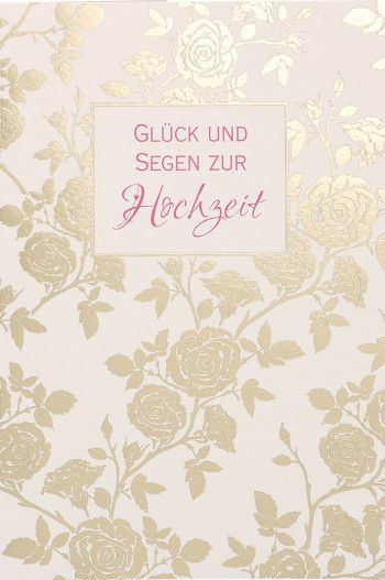 Hochzeitskarte Glück und Segen