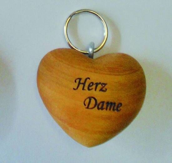 Schlüsselanhänger Herz-Dame