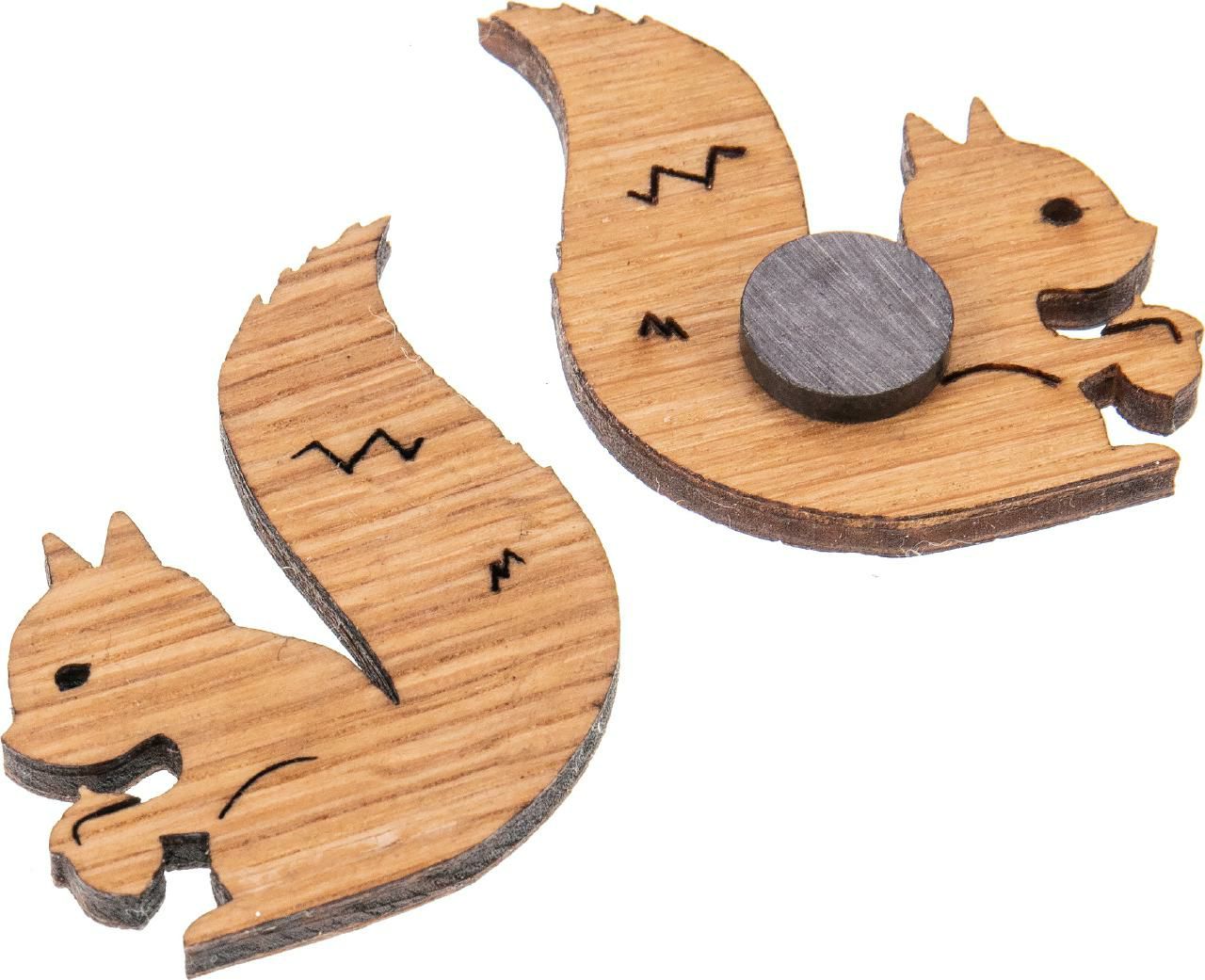 Holz-Magnet Eichhörnchen