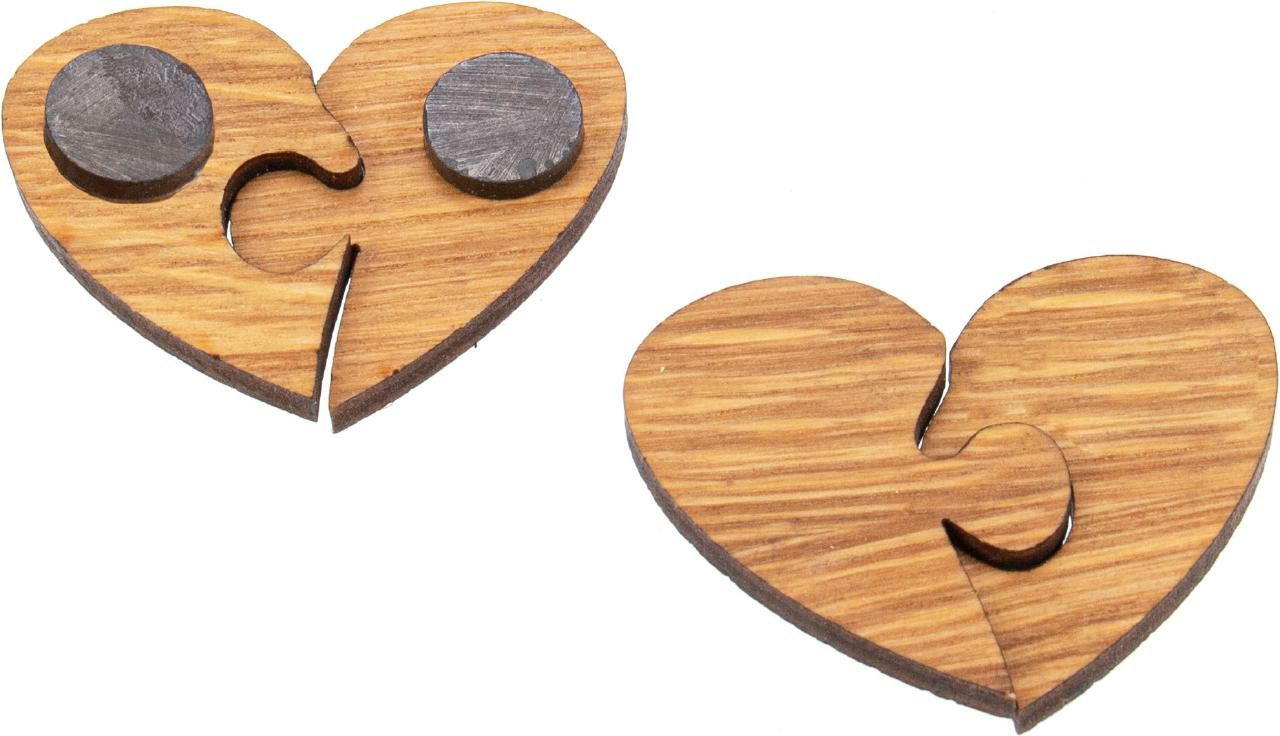 Holz-Magnet Puzzle-Herz
