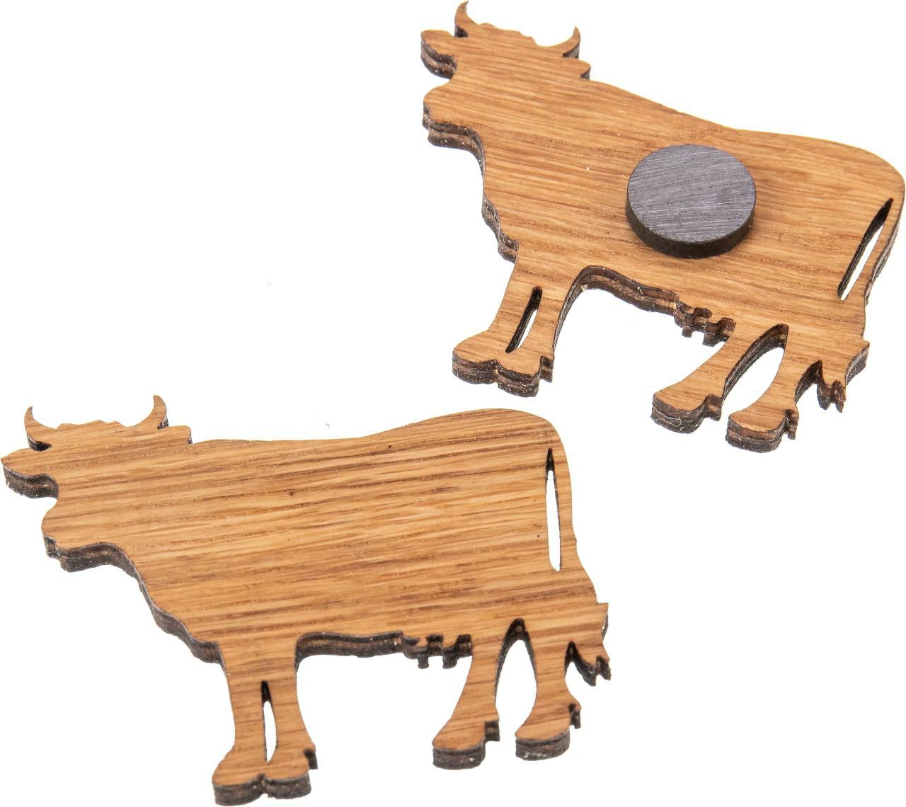 Holz-Magnet Kuh