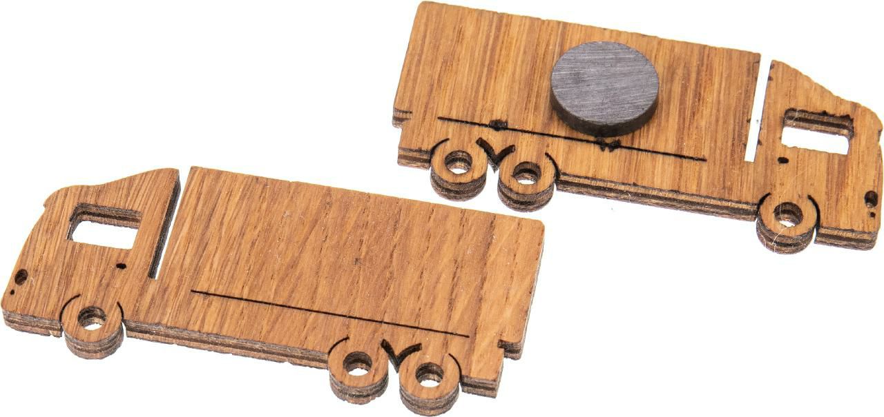 Holz-Magnet LKW