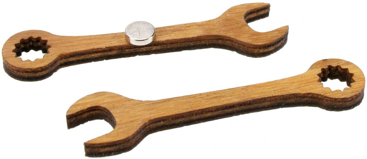 Holz-Magnet Schraubenschlüssel